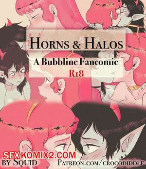 Порно комикс Adventure Time. Рога и нимб. Фанкомикс по Баблгам. Squid