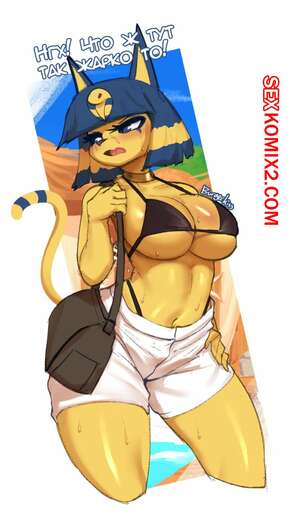 Порно комикс Animal crossing. Summer beach. burgerkiss