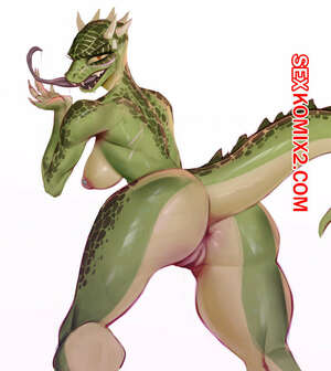 Порно комикс Фурри. Подборка с аргонианами