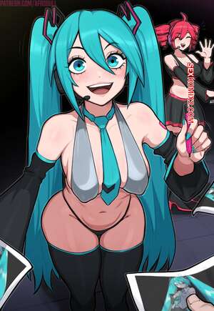 Порно комикс Hatsune Miku. Vocaloid. Afrobull