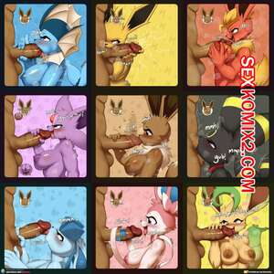 Порно комикс Иивиилюции от Burgerkiss. Eeveelutions by Burgerkiss