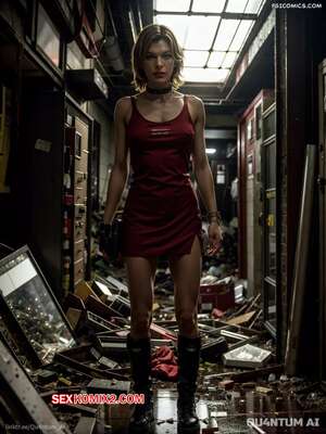 Порно комикс Milla Jovovich. Resident Evil Alice. QuantumAI