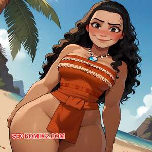 Порно комикс Moana x BBC. Floxin
