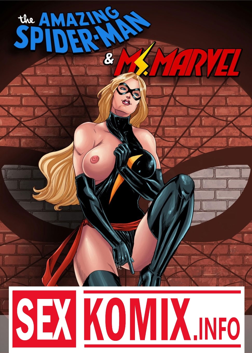 Порно комикс Невероятный человек паук и Мисс Марвел.
