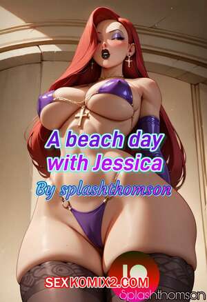 Порно комикс аниме Пляжный день с Джессикой. A beach day with Jessica. Splashthomson