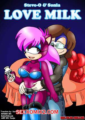 Порно комикс Соник. Love milk. Kaijufreak