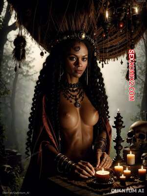 Порно комикс Zoe Saldana. Voodoo Priestess Halloween Horror Dark Magic. QuantumAI